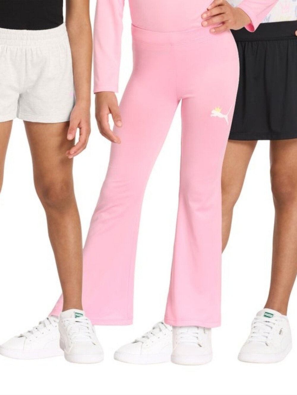 Puma Kids' 3-pack Skort, Short & Flare Legging
